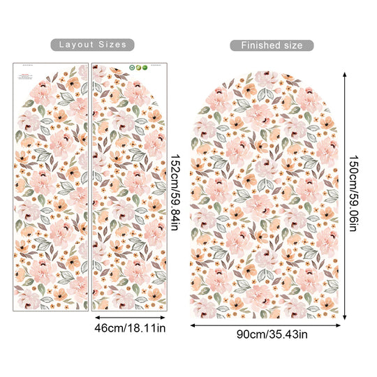 Colorful Floral Arch Wall Mural