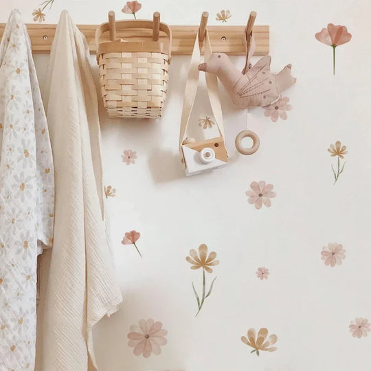 Colorful Wild Meadow Flower Wall Decals