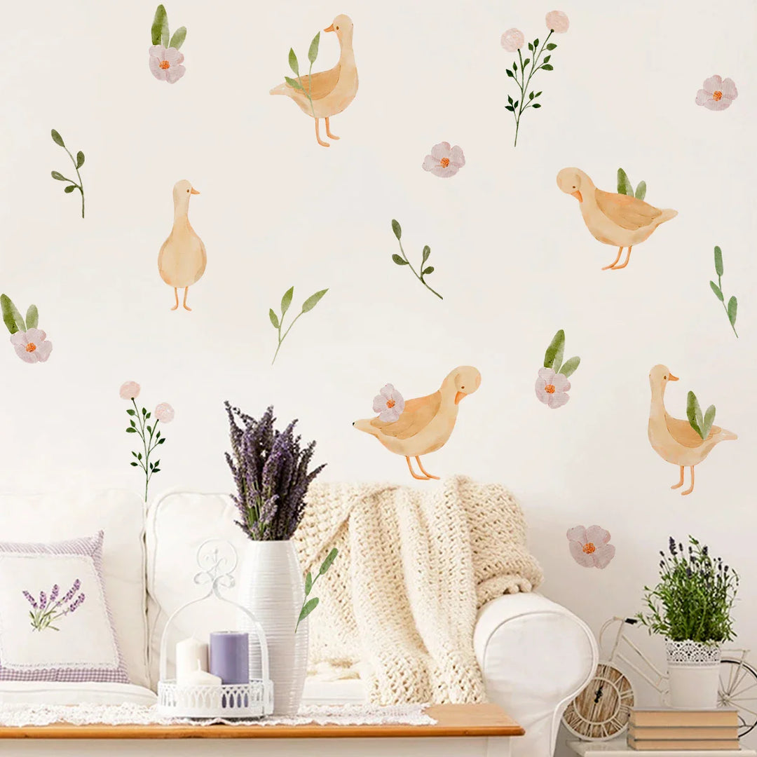 Countryside Animals Cartoon Wall Decals For Kids Room Decor