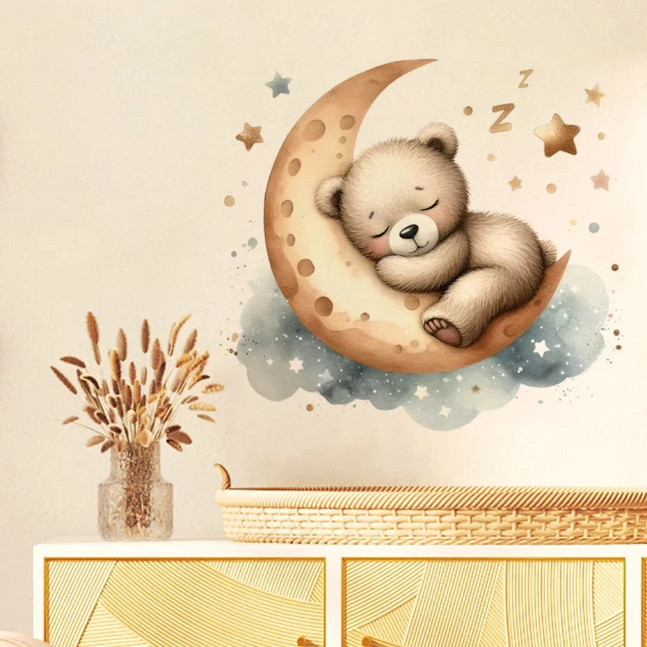 Cute Teddy Bear Teepee Wall Decals