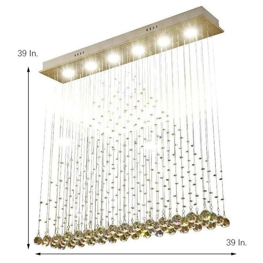 Crystal 5 W LED Modern Flush Mount Lighting Chandelier Pendant Light