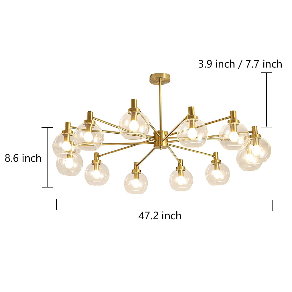Sputnik Design LED Modern Ceiling Light Flush Mount Hanging Light
