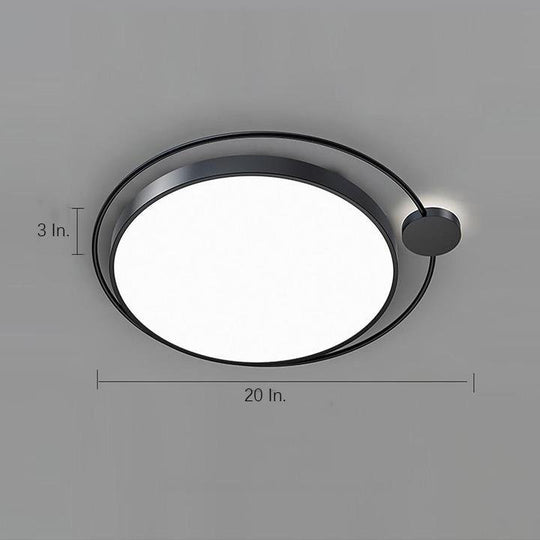 Circular Dimmable LED Nordic Flush Mount Ceiling Light