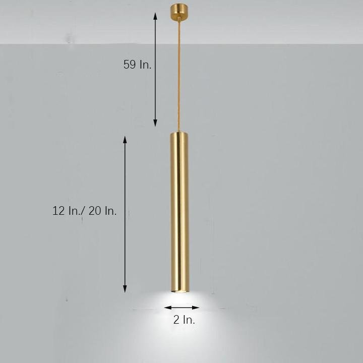 Unique Elongated Linear Metal Industrial Kitchen Island Pendant Light