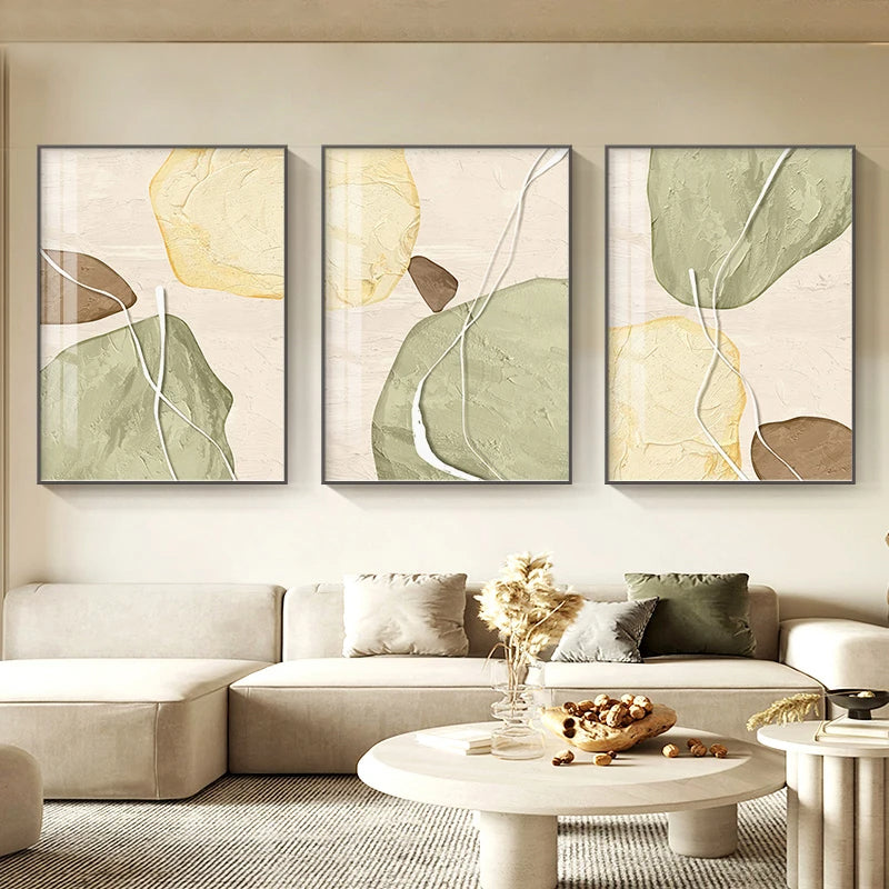Earthy Tones Zen Stones Canvas Wall Art Unframed