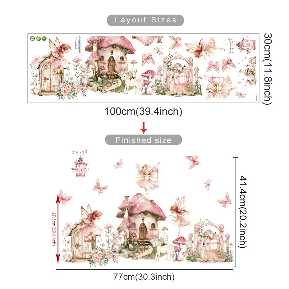 Enchanted Fairy Garden Wall Decals