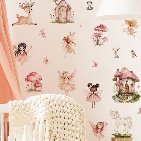 Enchanted Fairy Garden Wall Decals