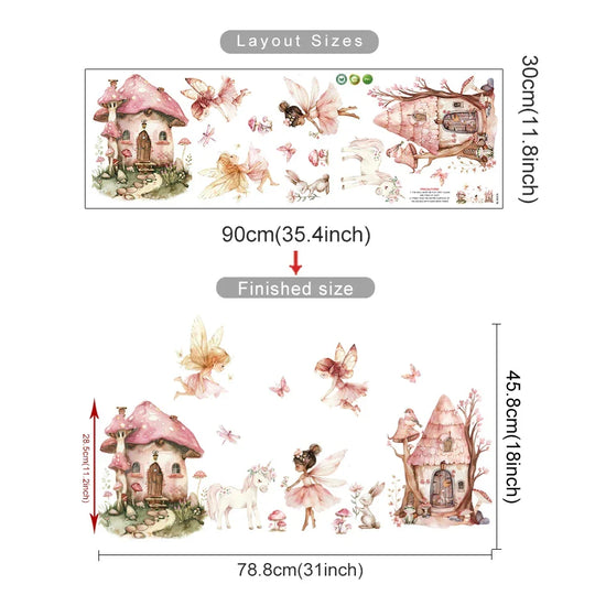 Enchanted Fairy Garden Wall Decals