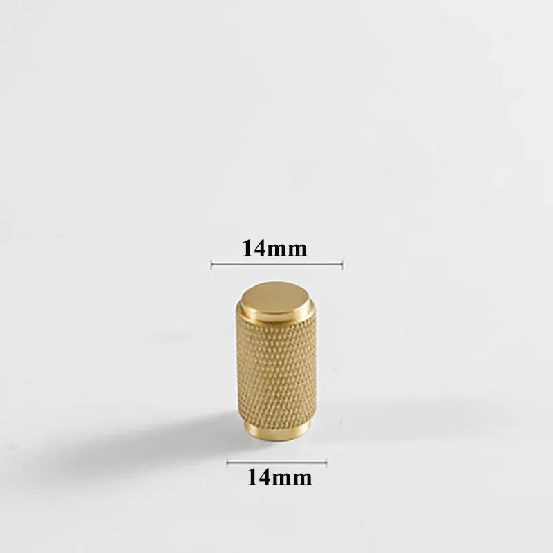 Cutting Diamond Knurled Brass Cabinet Handles – Textured Pulls and Knobs for Furniture