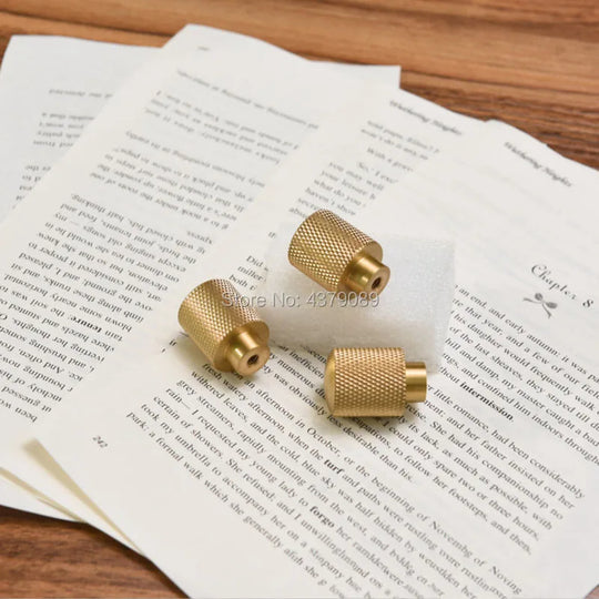 Mesh Pattern Brass Cabinet Knobs – Knurled Drawer &amp; Door Pulls