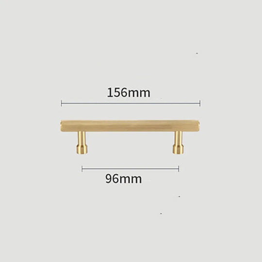 Gold and Black Brass T-Bar Handles – Modern Textured Pulls for Furniture