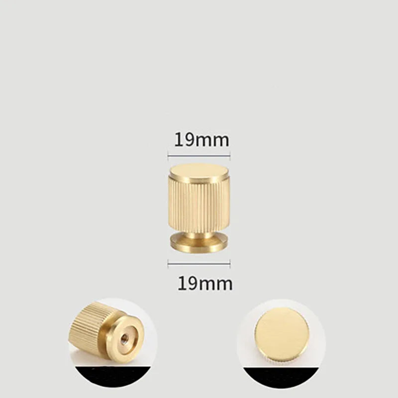 Gold and Black Brass T-Bar Handles – Modern Textured Pulls for Furniture