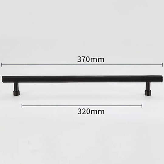 Gold and Black Brass T-Bar Handles – Modern Textured Pulls for Furniture