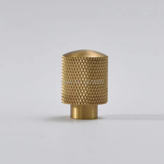 Mesh Pattern Brass Cabinet Knobs – Knurled Drawer &amp; Door Pulls