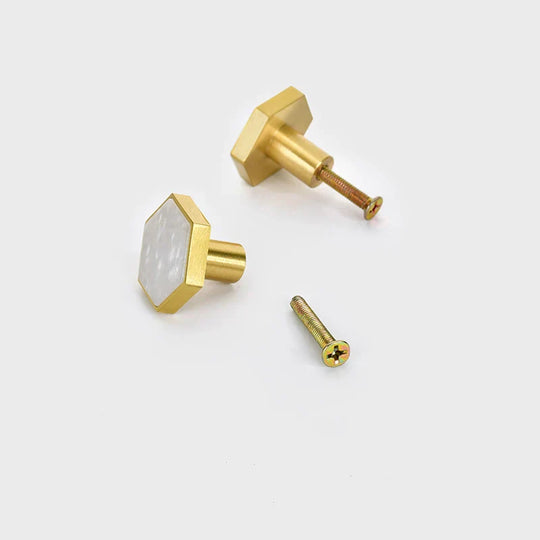 Modern Brass Shell Knobs – Colorful Cabinet &amp; Wardrobe Pulls