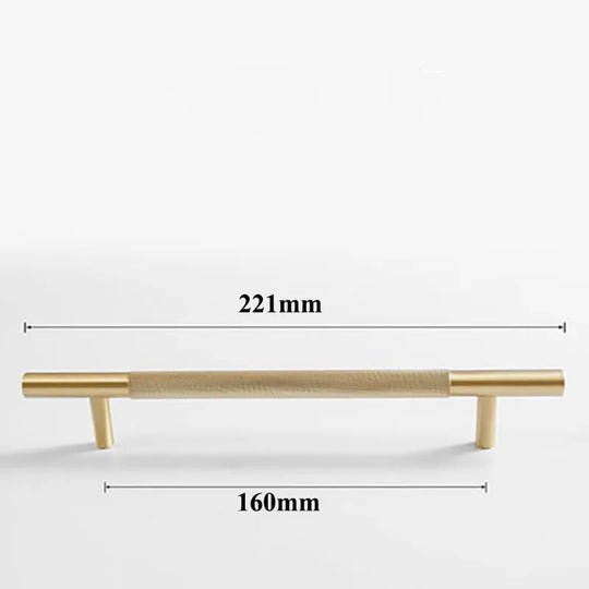 Cutting Diamond Knurled Brass Cabinet Handles – Textured Pulls and Knobs for Furniture