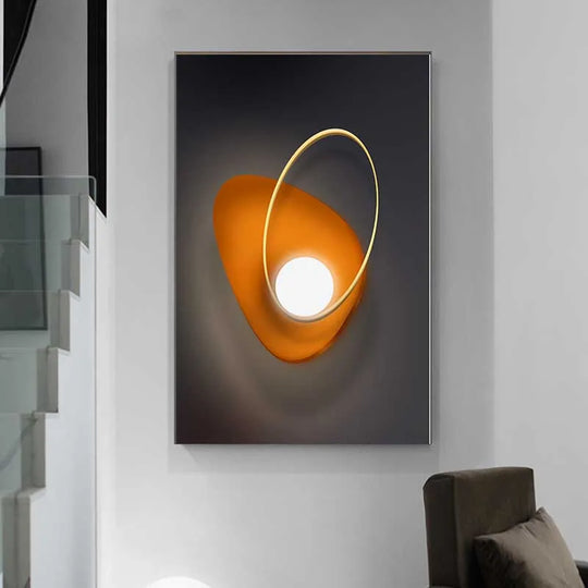 Modern Architectural Abstract Geometric Canvas Wall Art