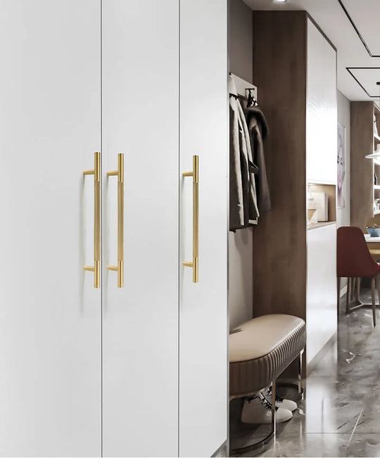 Cutting Diamond Knurled Brass Cabinet Handles – Textured Pulls and Knobs for Furniture