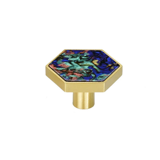 Modern Brass Shell Knobs – Colorful Cabinet &amp; Wardrobe Pulls