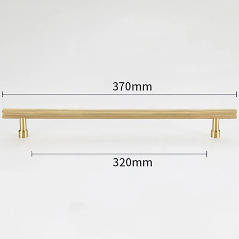 Gold and Black Brass T-Bar Handles – Modern Textured Pulls for Furniture
