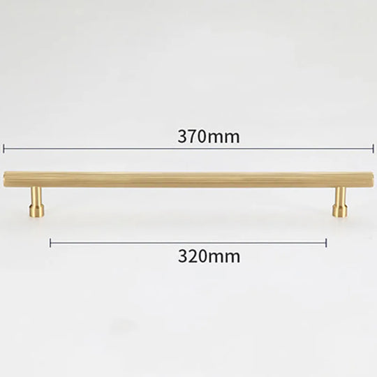 Gold and Black Brass T-Bar Handles – Modern Textured Pulls for Furniture