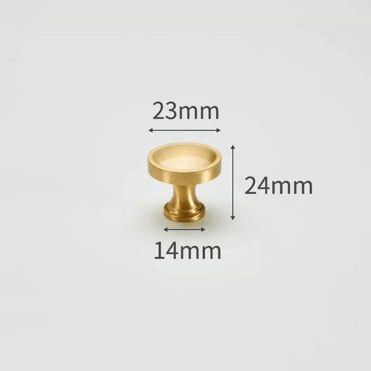 Modern Solid Brass Cabinet Knobs – Minimalist Wardrobe &amp; Kitchen Pulls