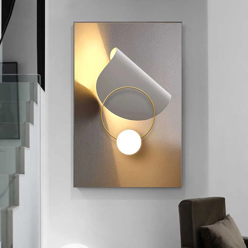 Modern Architectural Abstract Geometric Canvas Wall Art