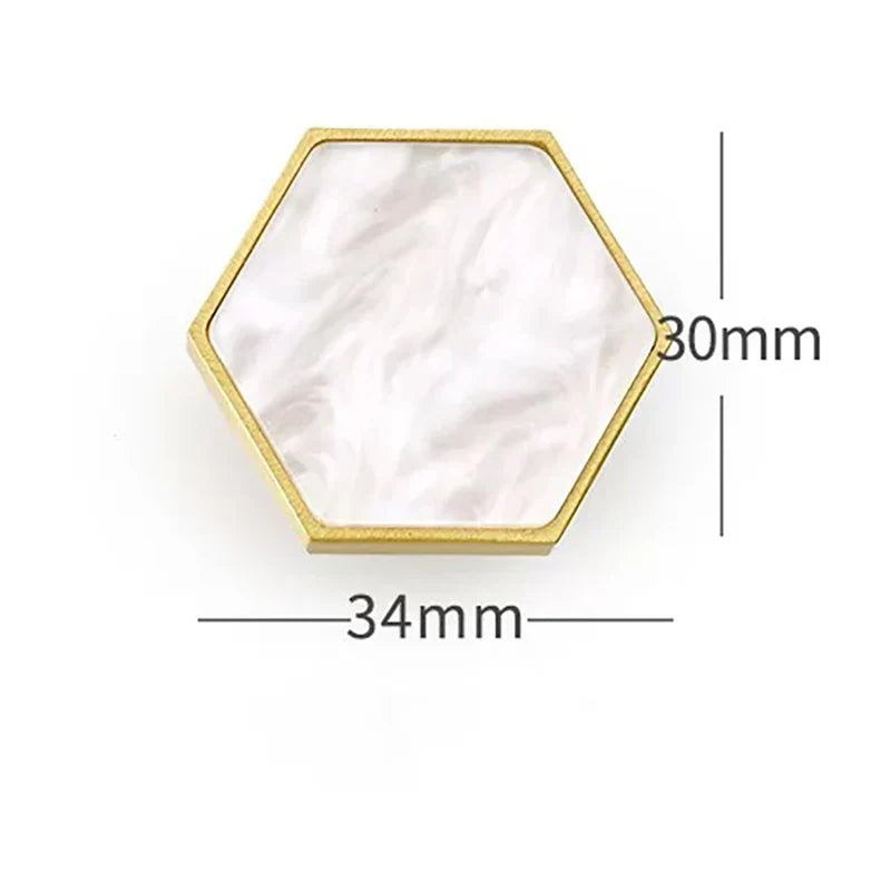 Modern Brass Shell Knobs – Colorful Cabinet &amp; Wardrobe Pulls
