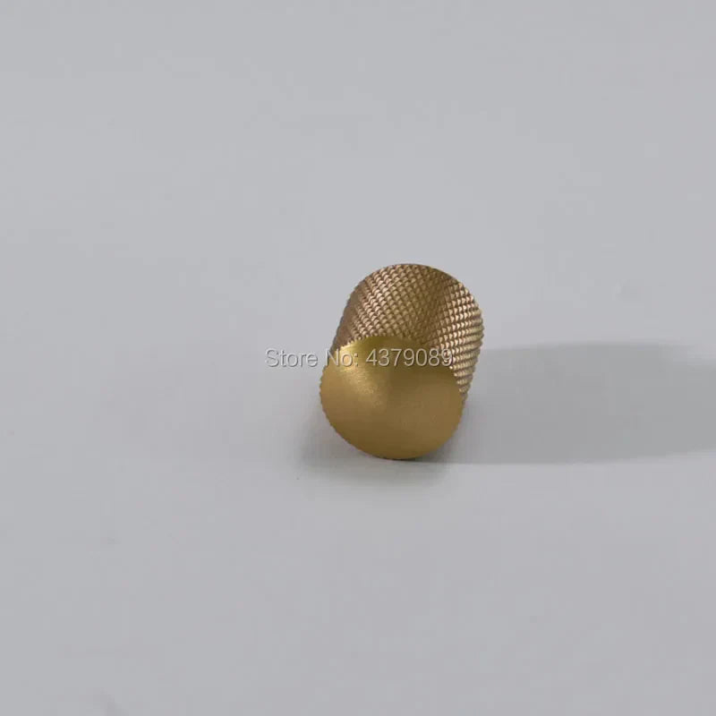 Mesh Pattern Brass Cabinet Knobs – Knurled Drawer &amp; Door Pulls