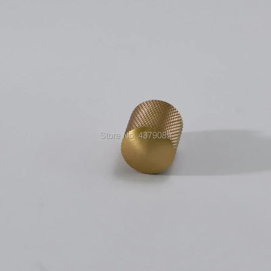 Mesh Pattern Brass Cabinet Knobs – Knurled Drawer &amp; Door Pulls