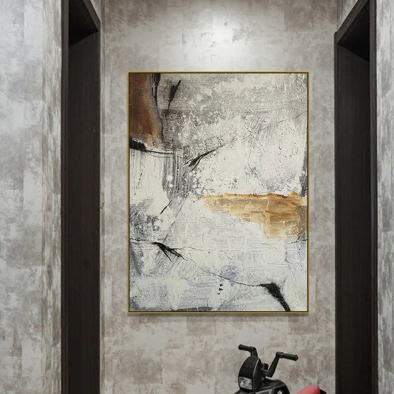 Neutral Colors Urban Abstract Canvas Wall Art