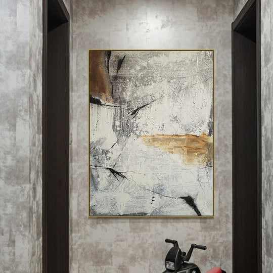 Neutral Colors Urban Abstract Canvas Wall Art