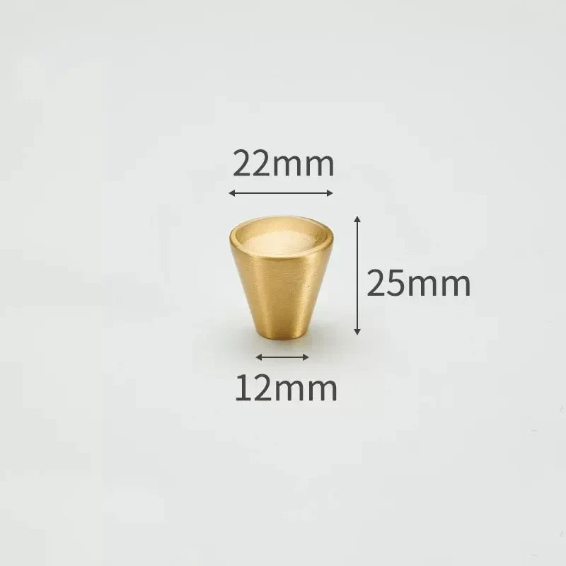 Modern Solid Brass Cabinet Knobs – Minimalist Wardrobe &amp; Kitchen Pulls