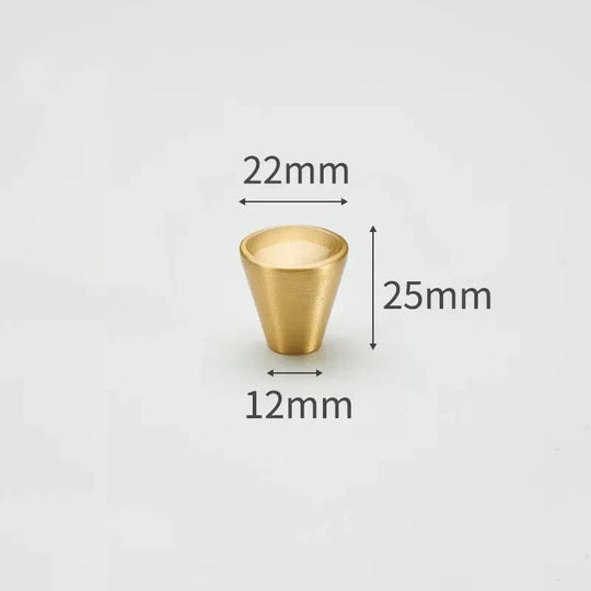Modern Solid Brass Cabinet Knobs – Minimalist Wardrobe &amp; Kitchen Pulls