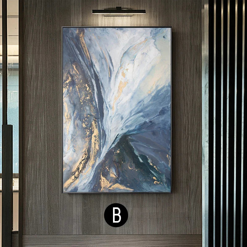 Atmospheric Blue Marble Print Canvas Wall Art