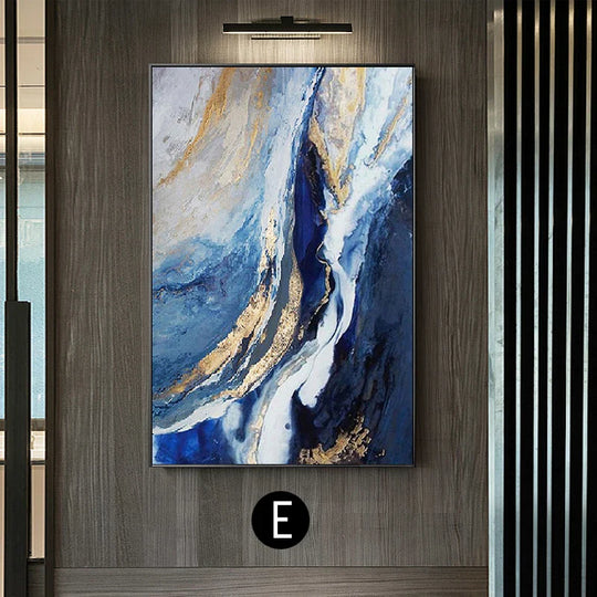 Atmospheric Blue Marble Print Canvas Wall Art