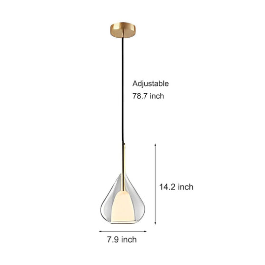 Raindrop Creative Double Layers Glass Nordic Pendant Light