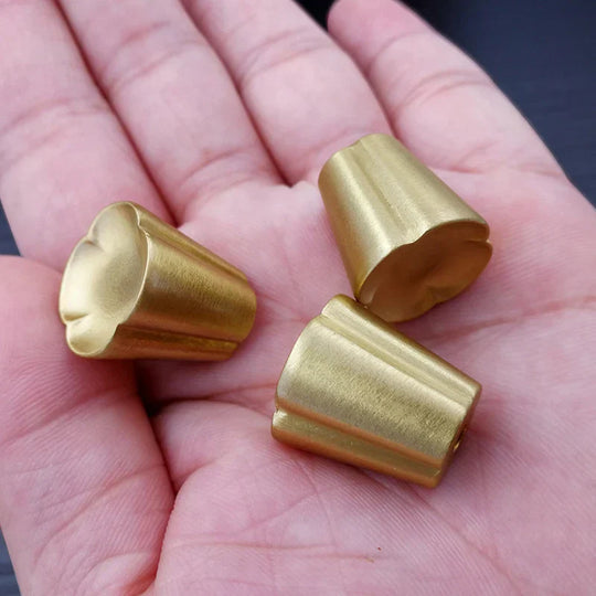 Solid Brass Flower Cabinet Knobs – Elegant Drawer &amp; Wardrobe Pulls
