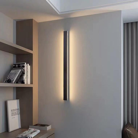 Waterproof Long Linear LED Wall Lamp Outdoor Wall Lights Black Porch Lights