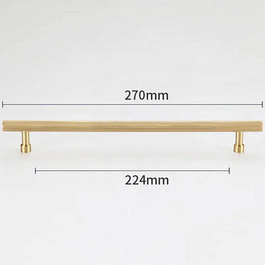 Gold and Black Brass T-Bar Handles – Modern Textured Pulls for Furniture
