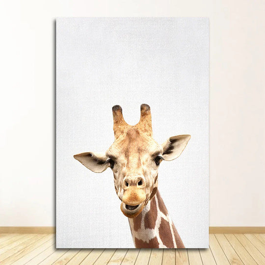 Bear Bunny Elephant Baby Animals Canvas Wall Art
