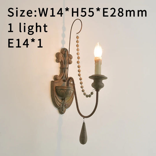 Vintage White Wooden Beads Chandelier – Elegant Foyer &amp; Lobby Pendant Light