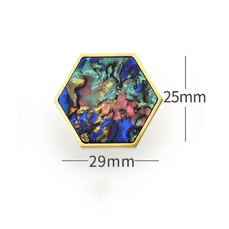 Modern Brass Shell Knobs – Colorful Cabinet &amp; Wardrobe Pulls