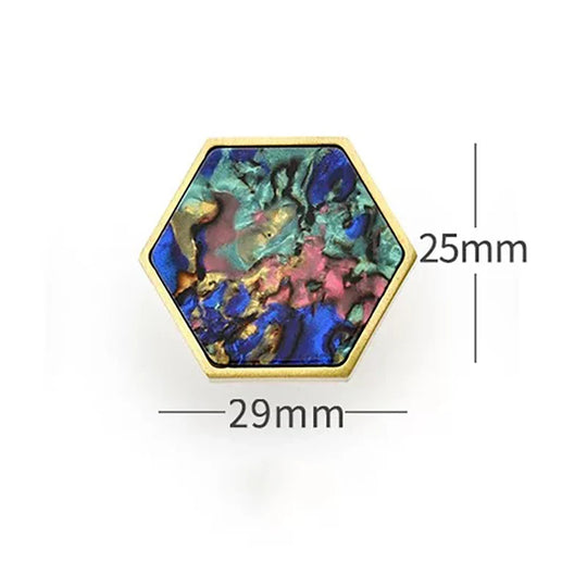 Modern Brass Shell Knobs – Colorful Cabinet &amp; Wardrobe Pulls