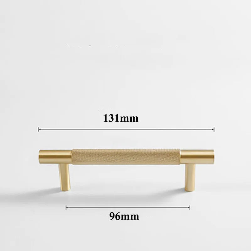 Cutting Diamond Knurled Brass Cabinet Handles – Textured Pulls and Knobs for Furniture