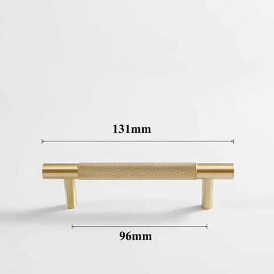 Cutting Diamond Knurled Brass Cabinet Handles – Textured Pulls and Knobs for Furniture