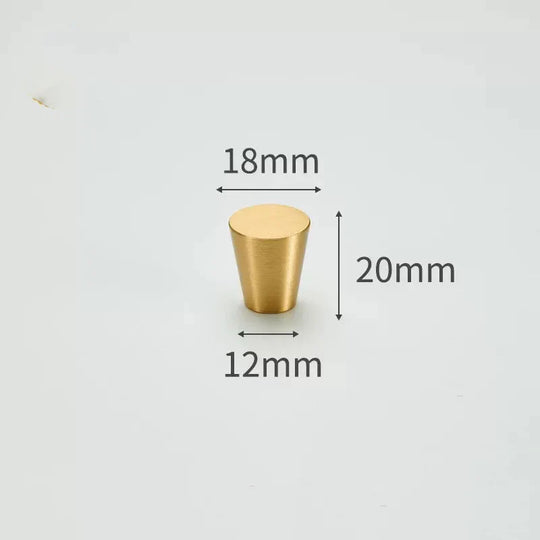 Modern Solid Brass Cabinet Knobs – Minimalist Wardrobe &amp; Kitchen Pulls