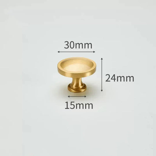 Modern Solid Brass Cabinet Knobs – Minimalist Wardrobe &amp; Kitchen Pulls