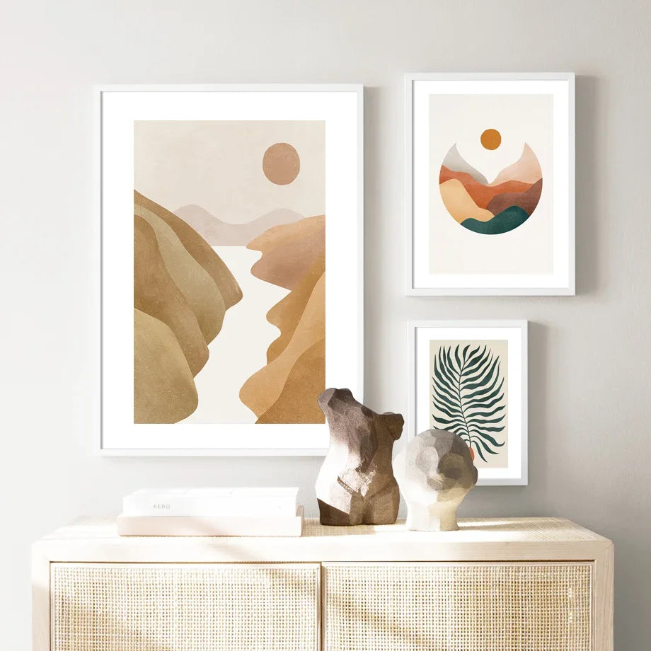 Home Is Where The Heart Is Abstract Canvas Wall Art