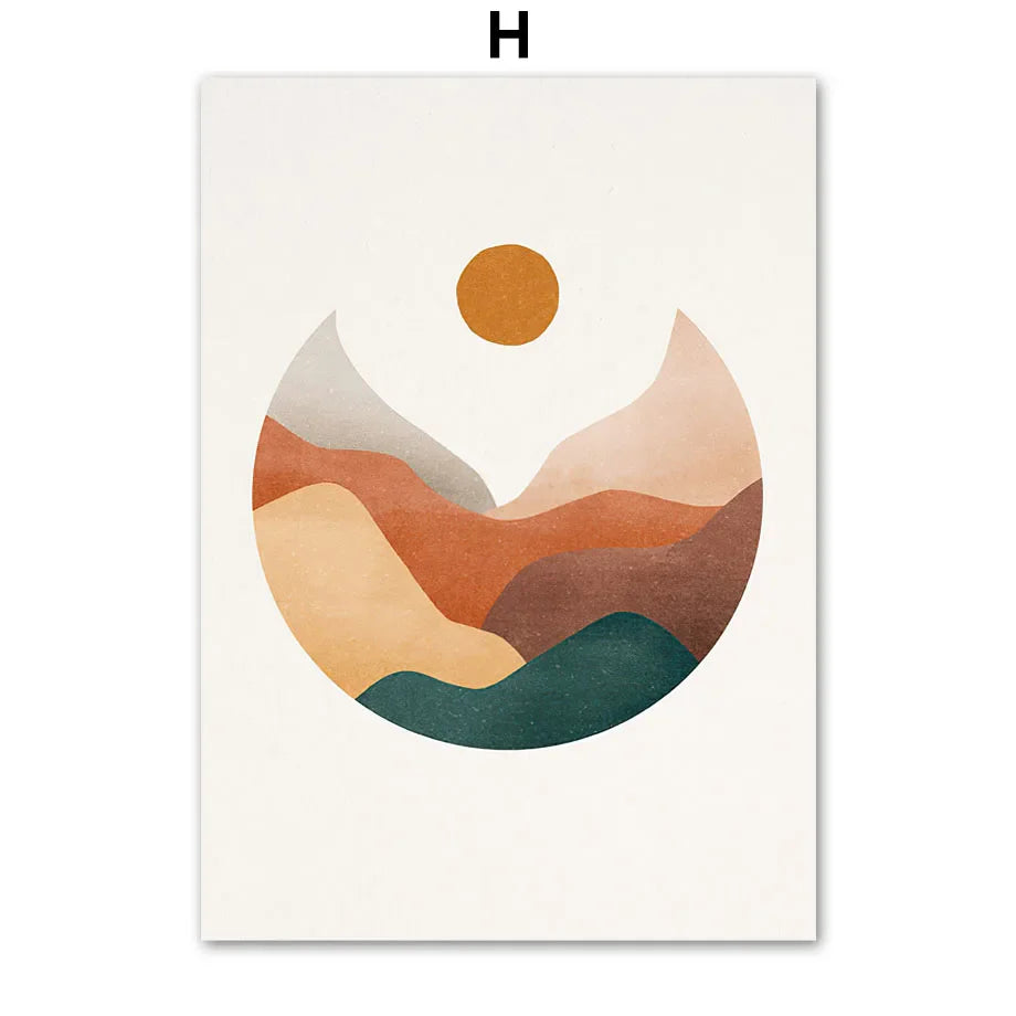 Home Is Where The Heart Is Abstract Canvas Wall Art